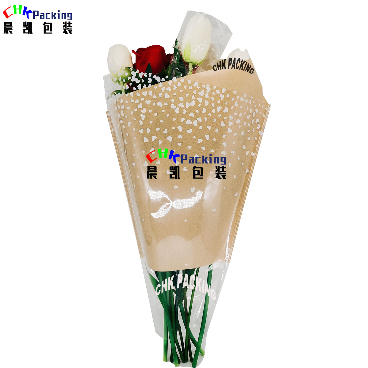 High quality kraft paper flower sleeves
