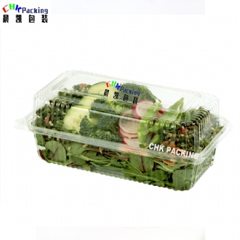 CHK packing plastic wax melts microgreen packaging container box clamshell twin lettcuce vegetable tray