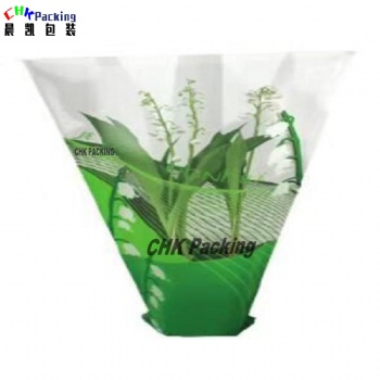 pe plastic sleeve fresh herbs packaging hydroponic airhole bottom sealed micro perforated micro punched flower plant sleeves