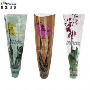 pe plastic sleeve fresh herbs packaging hydroponic airhole bottom sealed micro perforated micro punched flower plant sleeves